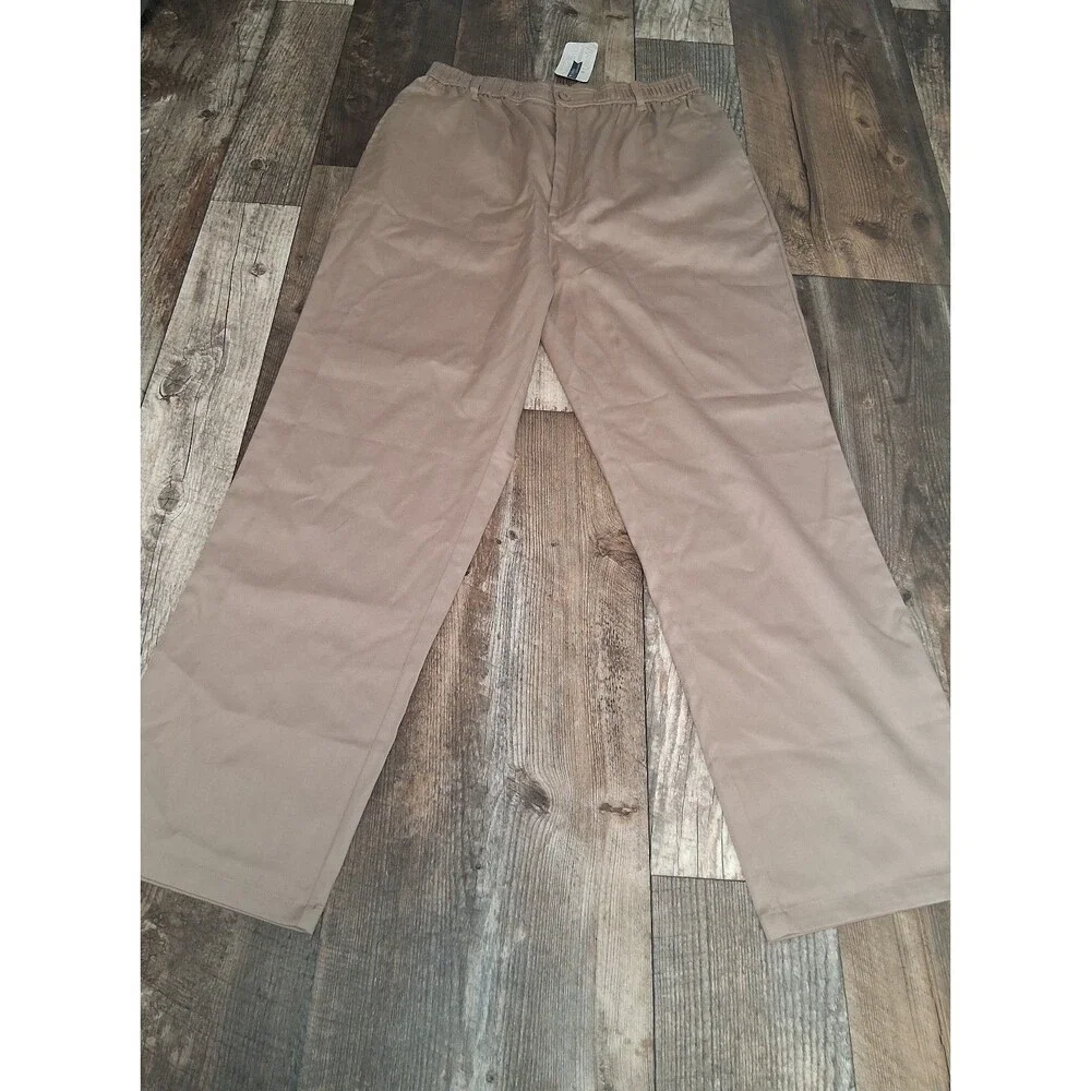 NEW! Men's Pembrook Neutral Khaki Casual Pants XL Business Golf Preppy Casual